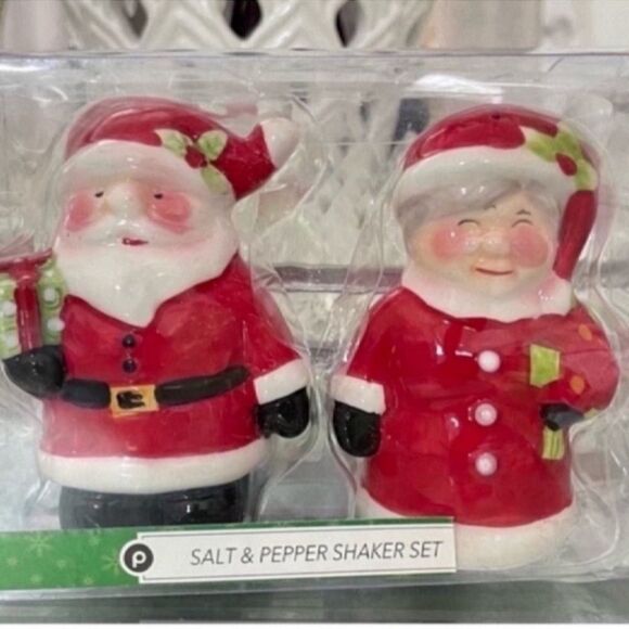 New Santa Claus Mrs Salt Pepper Shaker Set - Picture 5 of 7